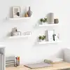 Image de Étagères Murales 4 Pcs Blanc 40x9x3 Cm Vidaxl