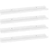 Image de Étagères Murales 4 Pcs Blanc 60x9x3 Cm Vidaxl