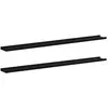 Image de Étagères Murales 2 Pcs Noir 115x9x3 Cm Vidaxl