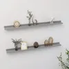 Image de vidaXL Étagères murales 2 pcs Gris 100x9x3 cm