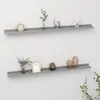 Image de vidaXL Étagères murales 2 pcs Gris 115x9x3 cm