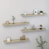 Image de vidaXL Étagères murales 4 pcs Chêne Sonoma 80x9x3 cm