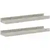 Image de Étagères Murales 2 Pcs Gris Béton 40x9x3 Cm Vidaxl