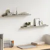 Image de Étagères Murales 2 Pcs Gris Béton 60x9x3 Cm Vidaxl