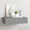 Image de Étagère À Tiroir Murale Gris 40x23,5x10 Cm Mdf Vidaxl