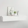 Image de Étagère À Tiroir Murale Blanc 60x23,5x10 Cm Mdf Vidaxl