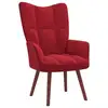 Image de Aise de relaxation rouge bordeaux velours