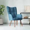 Image de vidaXL Chaise de Relaxation Fauteuil de Détente Siège de Relaxation Chaise de Détente Salon Salle de Séjour Intérieur Bleu 328061