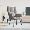 Image de vidaXL Chaise de Relaxation Fauteuil de Détente Siège de Relaxation Chaise de Détente Salon Salle de Séjour Intérieur Gris 328073