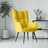 Image de vidaXL Chaise de Relaxation Fauteuil de Détente Siège de Relaxation Chaise de Détente Salon Salle de Séjour Intérieur Jaune 328080