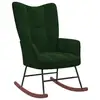 Image de Aise à bascule vert foncé velours