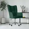 Image de Chaise De Relaxation Vert Foncé Velours Vidaxl