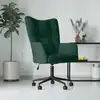 Image de Chaise De Relaxation Vert Foncé Velours Vidaxl
