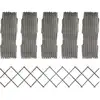 Image de Clôture À Treillis 5 Pcs Gris Bois De Sapin Massif 180x30 Cm Vidaxl