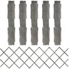 Image de vidaXL 5x Bois de Sapin Massif Clôture à Treillis Barrières de Jardin Panneaux de Clôture Extensibles Patio Arrière-cour 316424