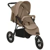 Image de vidaXL Poussette pour Bébé Landau de Voyage Pliable Extérieur Système de Pliage à une Main Dossier et Repose-pied Réglables 10261