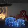 Image de Boîtes-cadeaux De Noël Décoratives 3 Pcs Acrylique Blanc Froid Vidaxl