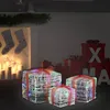 Image de Boîtes-cadeaux De Noël Décoratives 3 Pcs Acrylique Colorées Vidaxl