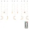Image de Guirlande Lumineuse Étoile Et Lune Avec Télécommande 138 Led Vidaxl