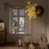 Image de Sapin De Noël 200 Led Blanc Chaud Saule 2,2 M Int/ext Vidaxl