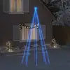 Image de Sapin De Noël À Led Intérieur/extérieur 576 Led Bleu 3,6 M Vidaxl