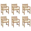 Image de vidaXL Lot de 6 Chaises de Jardin avec Coussins Sièges de Terrasse Chaises de Salle à Manger Meubles de Patio Extérieur 3073033