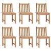 Image de Chaises De Jardin Lot De 6 Avec Coussins Bois De Teck Massif Vidaxl