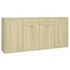 Image de Vidaxl buffet chêne sonoma 160x36x75 cm bois d'ingénierie