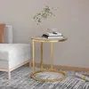 Image de Table dappoint - VIDAXL - Doré et transparent - Verre trempé - 45 cm - Design contemporain