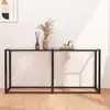 Image de Table Console Transparent 160x35x75,5 Cm Verre Trempé Vidaxl