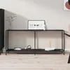 Image de Table Console Noir 180x35x75,5 Cm Verre Trempé Vidaxl