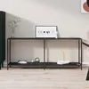 Image de vidaXL Table console Noir 180x35x755 cm Verre trempé