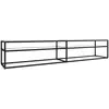 Image de Meuble Tv Transparent 220x40x40,5 Cm Verre Trempé Vidaxl