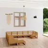 Image de Salon De Jardin 11 Pcs Bois De Pin Massif Vidaxl