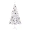 Image de Arbre De Noël Artificiel Pré-éclairé/boules 210 Cm 910 Branches Vidaxl