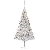 Image de Arbre De Noël Artificiel Pré-éclairé/boules Argenté 210 Cm Pet Vidaxl
