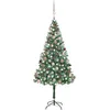 Image de Arbre De Noël Artificiel Pré-éclairé/boules Pommes De Pin 180cm Vidaxl