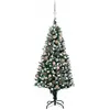 Image de Arbre De Noël Artificiel Avec Led/boules Pommes De Pin 150cm Vidaxl
