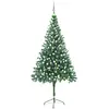Image de Arbre De Noël Artificiel Pré-éclairé/boules 210 Cm 910 Branches Vidaxl