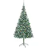 Image de Arbre De Noël Artificiel Pré-éclairé/boules Pommes De Pin 210cm Vidaxl