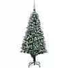 Image de Arbre De Noël Artificiel Avec Led/boules Pommes De Pin 210cm Vidaxl
