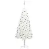 Image de Arbre De Noël Artificiel Pré-éclairé Et Boules Blanc 240 Cm Vidaxl