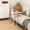 Image de vidaXL Table dappoint Blanc 40x30x59 cm Bois dingénierie