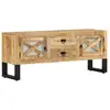 Image de Meuble Tv 110x30x45 Cm Bois De Manguier Brut Vidaxl