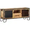 Image de Meuble Tv 110x31x46 Cm Bois De Manguier Brut Vidaxl