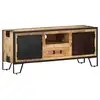 Image de Meuble tv 110x31x46 cm bois de manguier brut