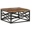 Image de Table Basse 68x68x35 Cm Bois De Récupération Massif Vidaxl