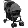 Image de vidaXL Poussette à Deux Places Landau Pliable de Vayage Poussette de Voyage pour Tout-petit Extérieur Protection contre 10348