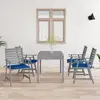Image de Chaises À Manger D'extérieur Et Coussins Lot De 4 Acacia Massif Vidaxl