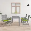 Image de Chaises À Manger D'extérieur Et Coussins Lot De 4 Acacia Massif Vidaxl